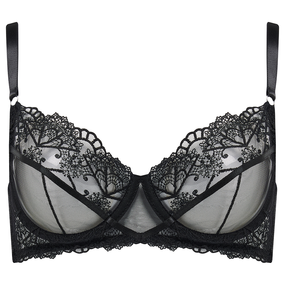 Clara Balcony Bra_Black Lace_1